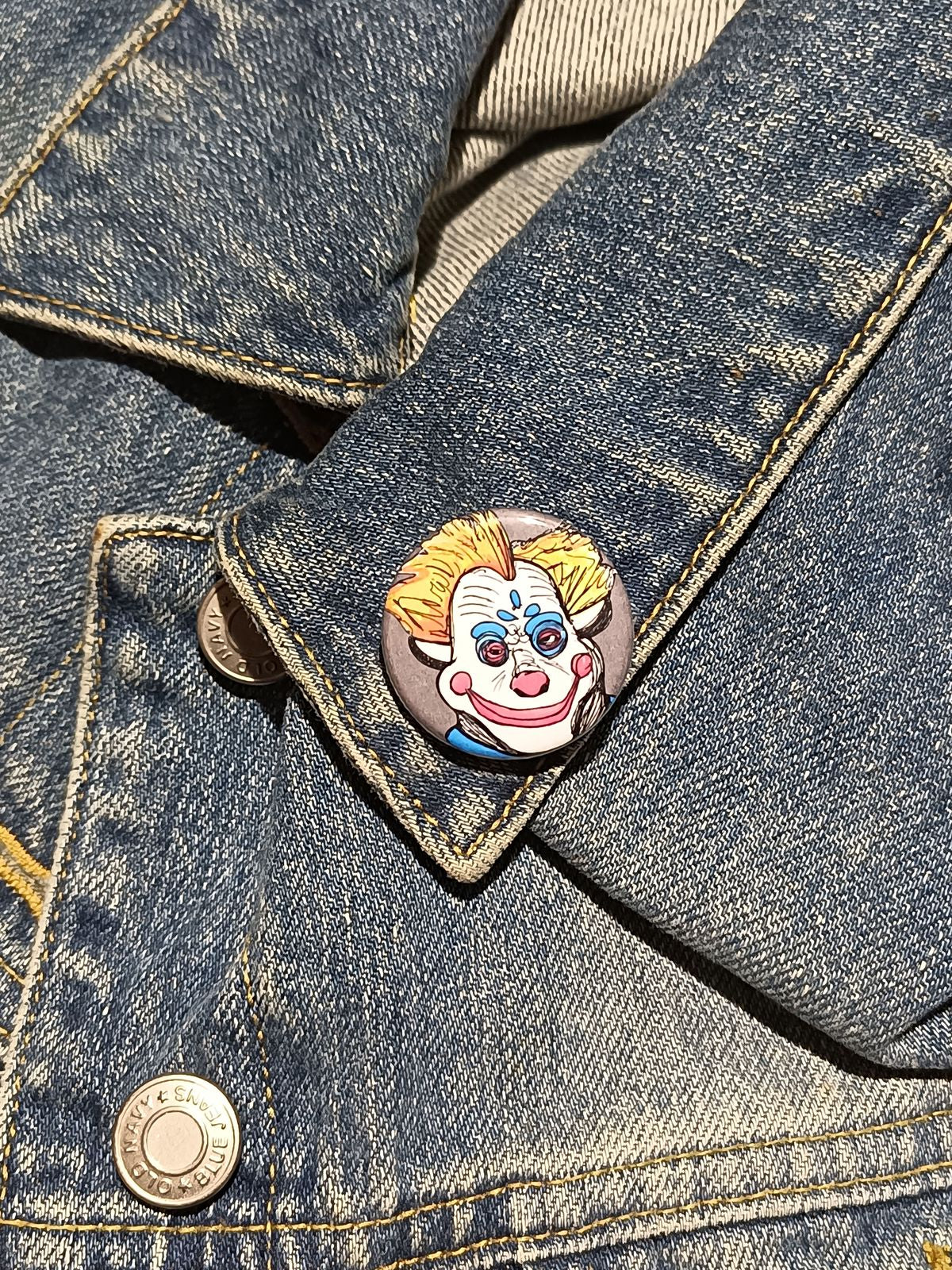 Bibbo Killer Klowns Pinback Button – Cult Horror Must-Have