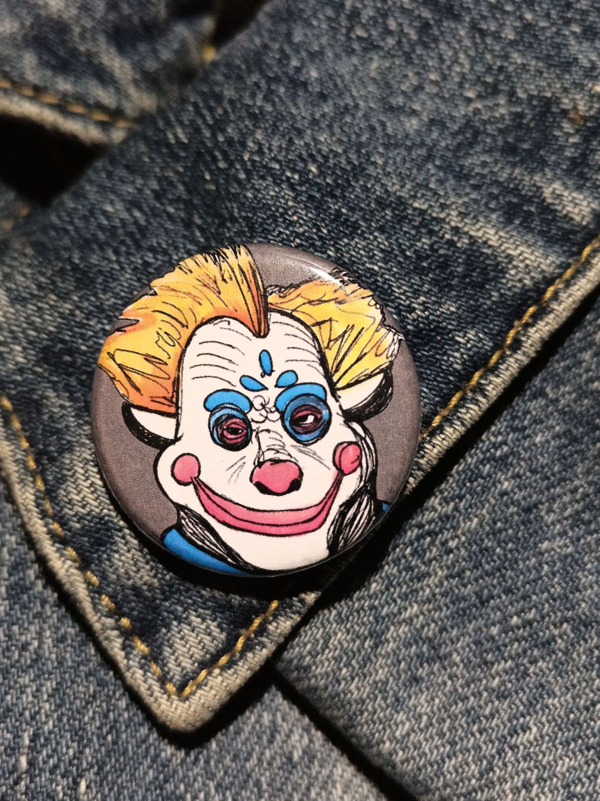 Bibbo Killer Klowns Pinback Button – Cult Horror Must-Have