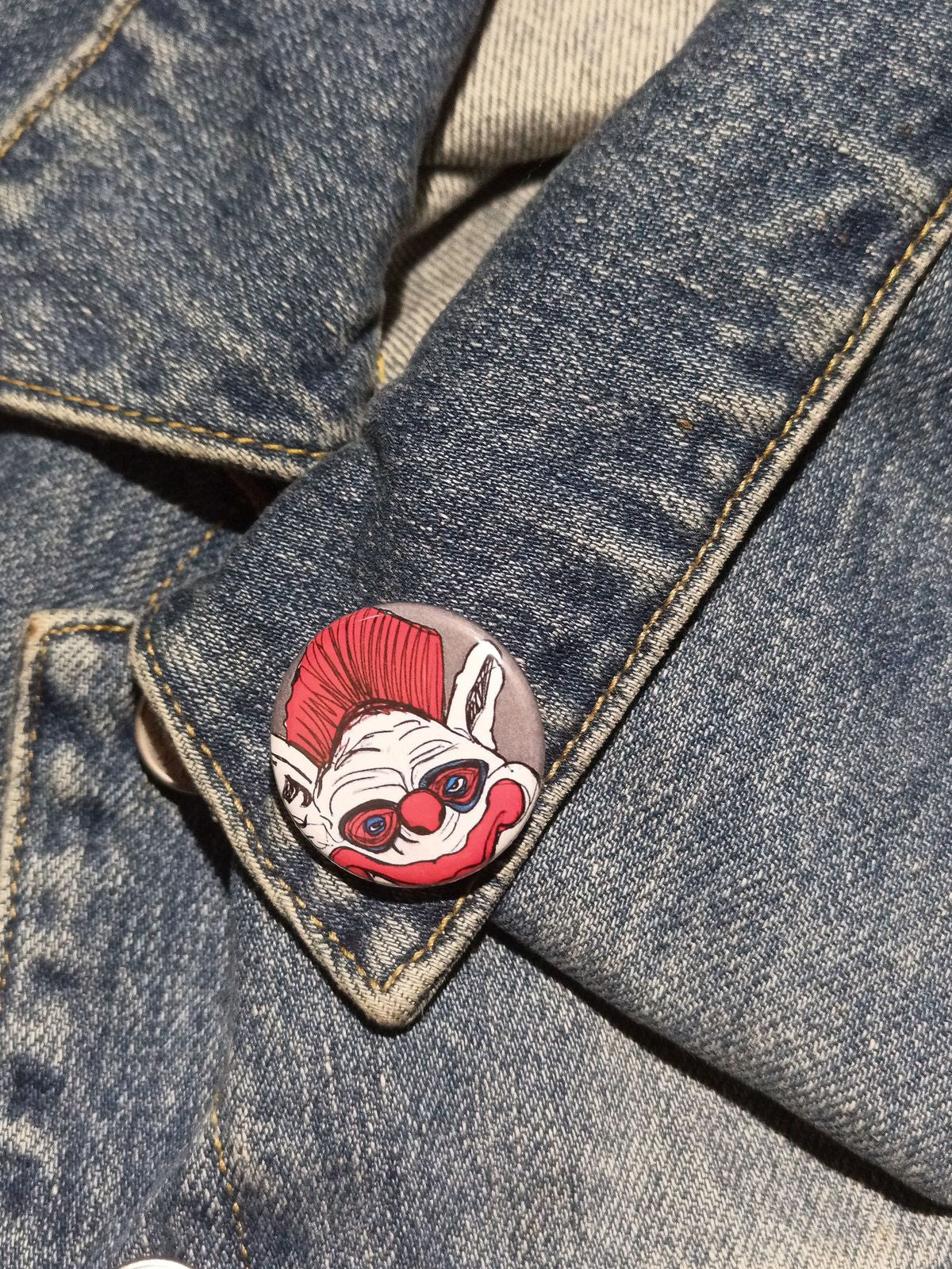 Fatso Killer Klowns Pinback Button – Creepy Cult Clown Collectible