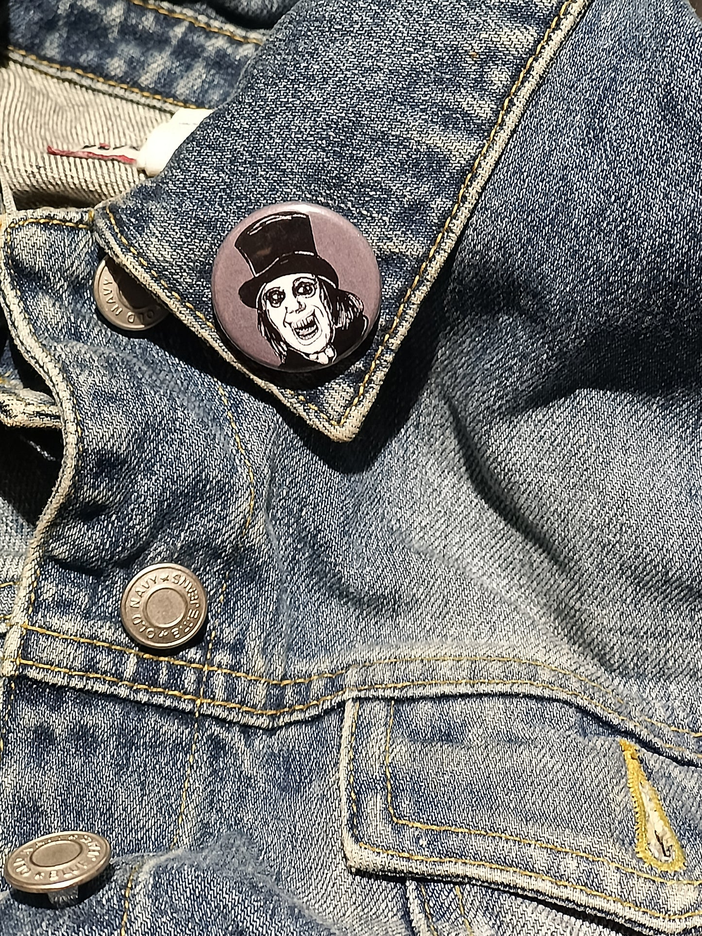 London After Midnight Pin | Edward C. Burke Horror Button