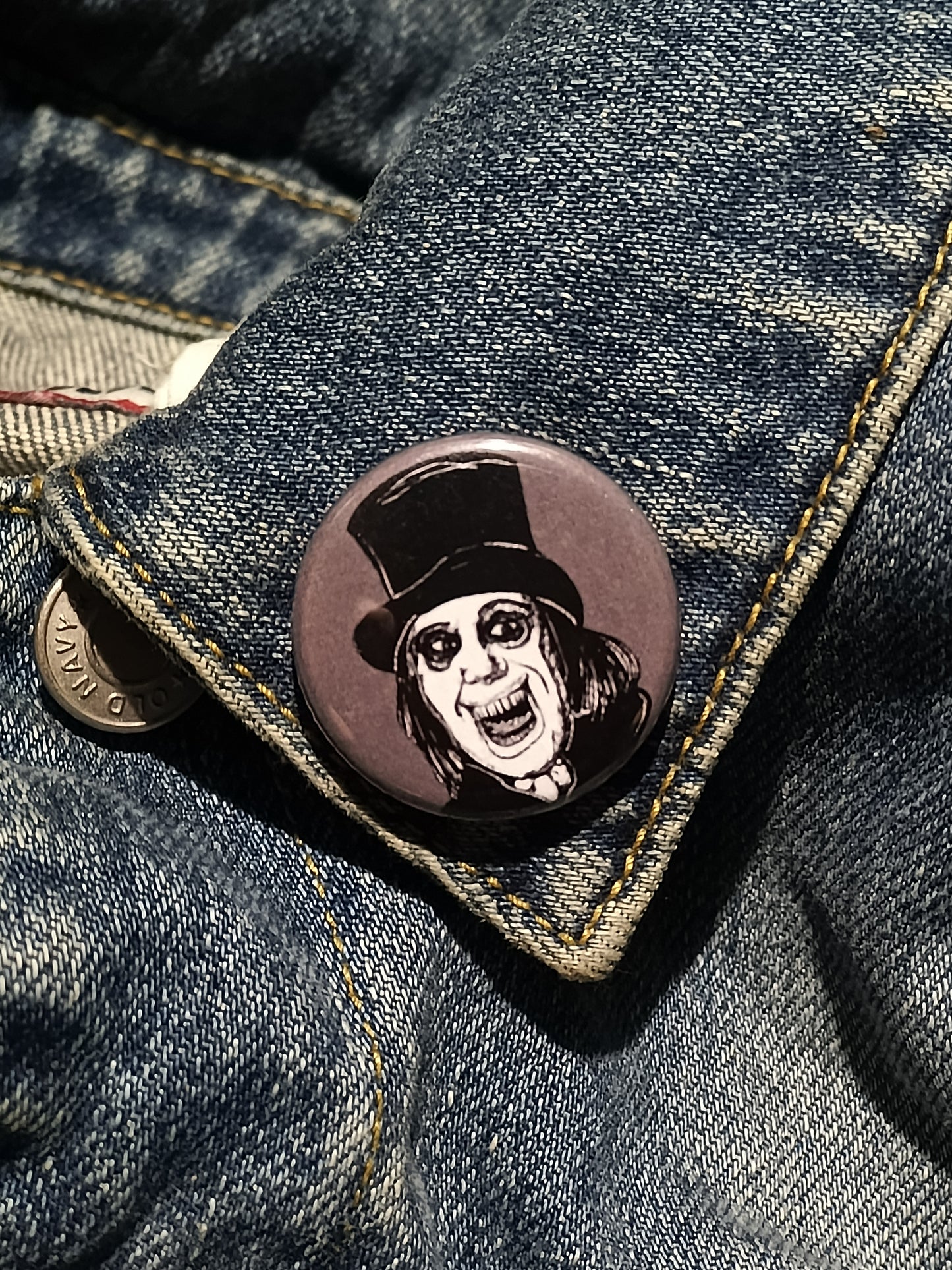 London After Midnight Pin | Edward C. Burke Horror Button