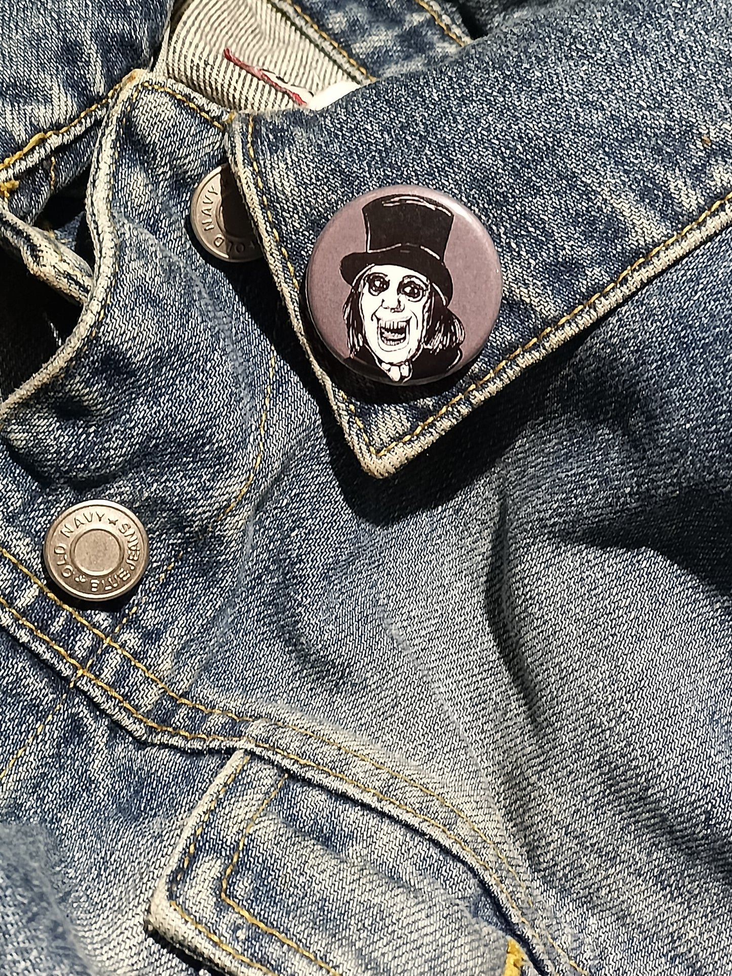 London After Midnight Pin | Edward C. Burke Horror Button