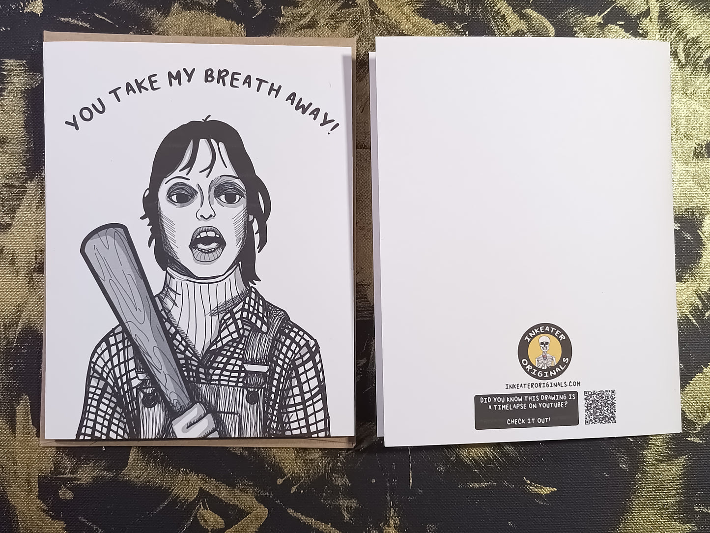 Wendy Torrance Card – “You Take My Breath Away” – The Shining Inspired Greeting Card