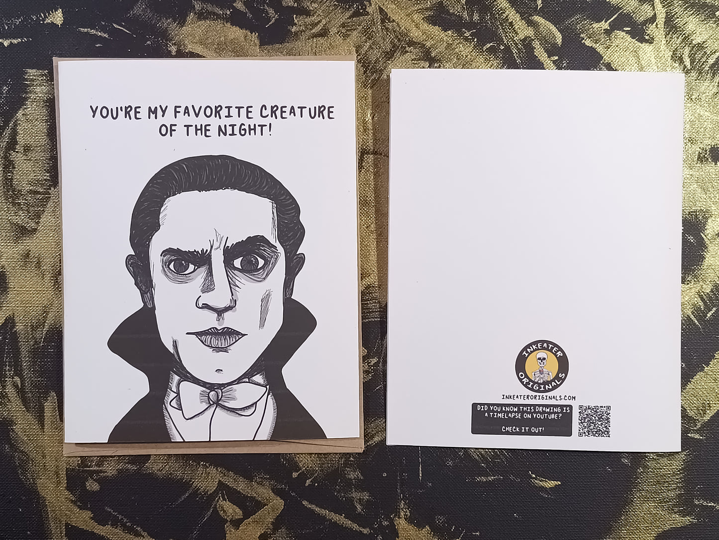 Bela Lugosi Card – “You’re My Favorite Creature of the Night” – Vampire Greeting Card