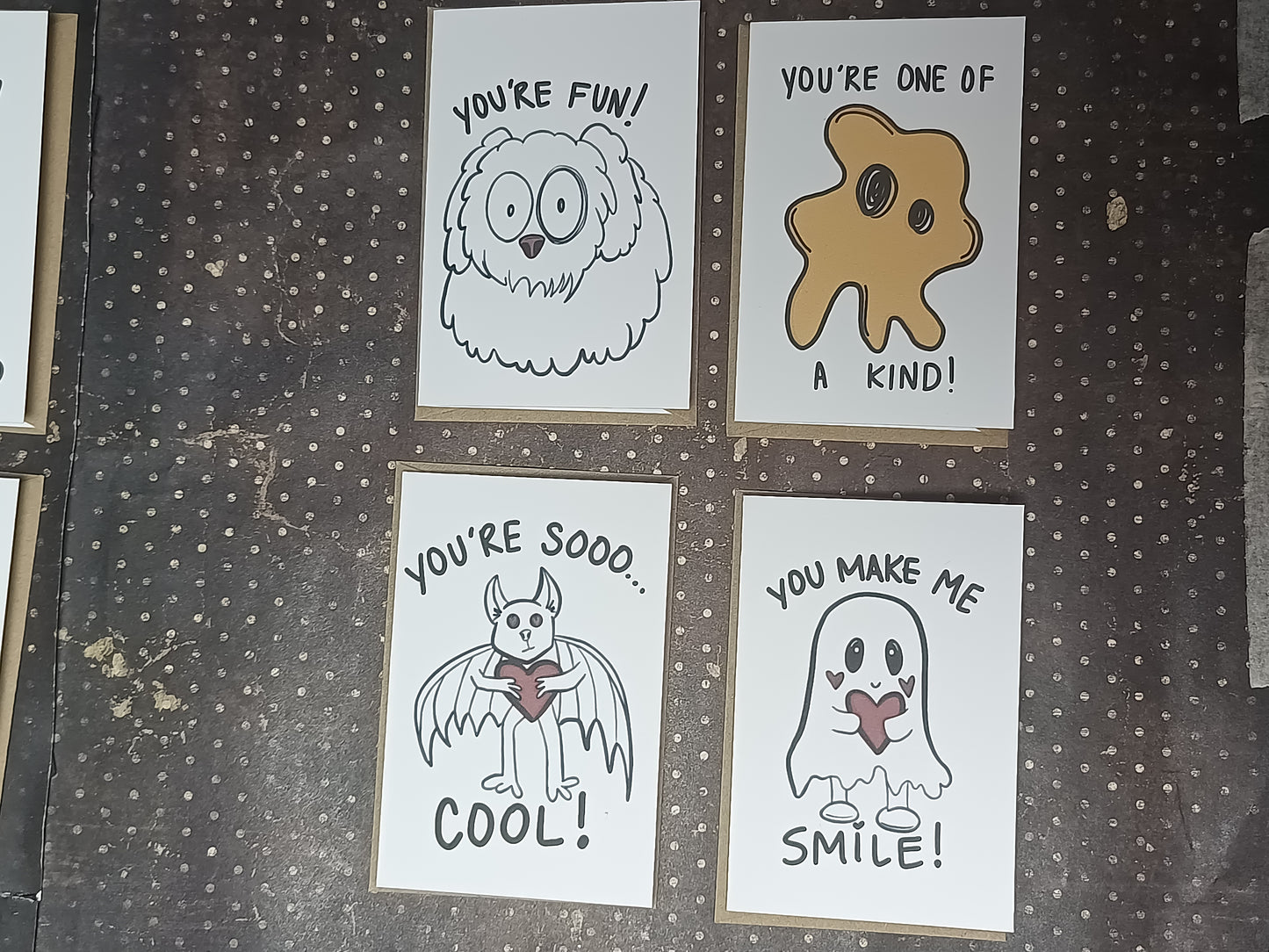Sweetly Strange Mini Valentines – Kid-Friendly Card Set (10 Cards)