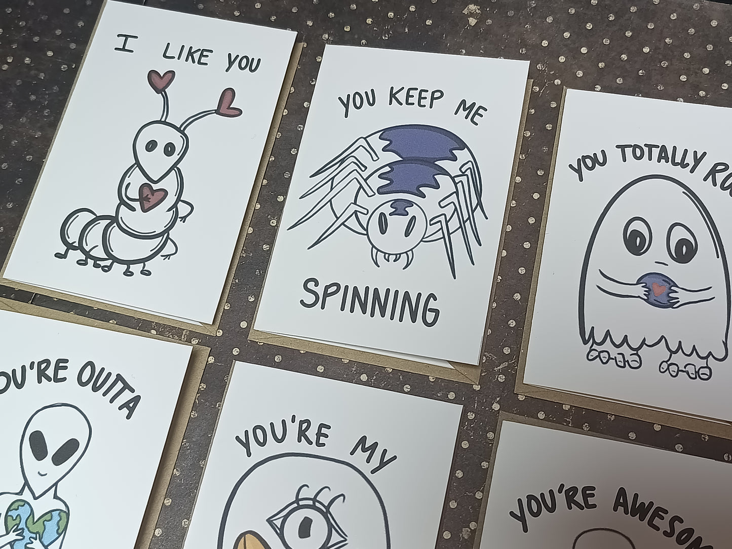 Sweetly Strange Mini Valentines – Kid-Friendly Card Set (10 Cards)