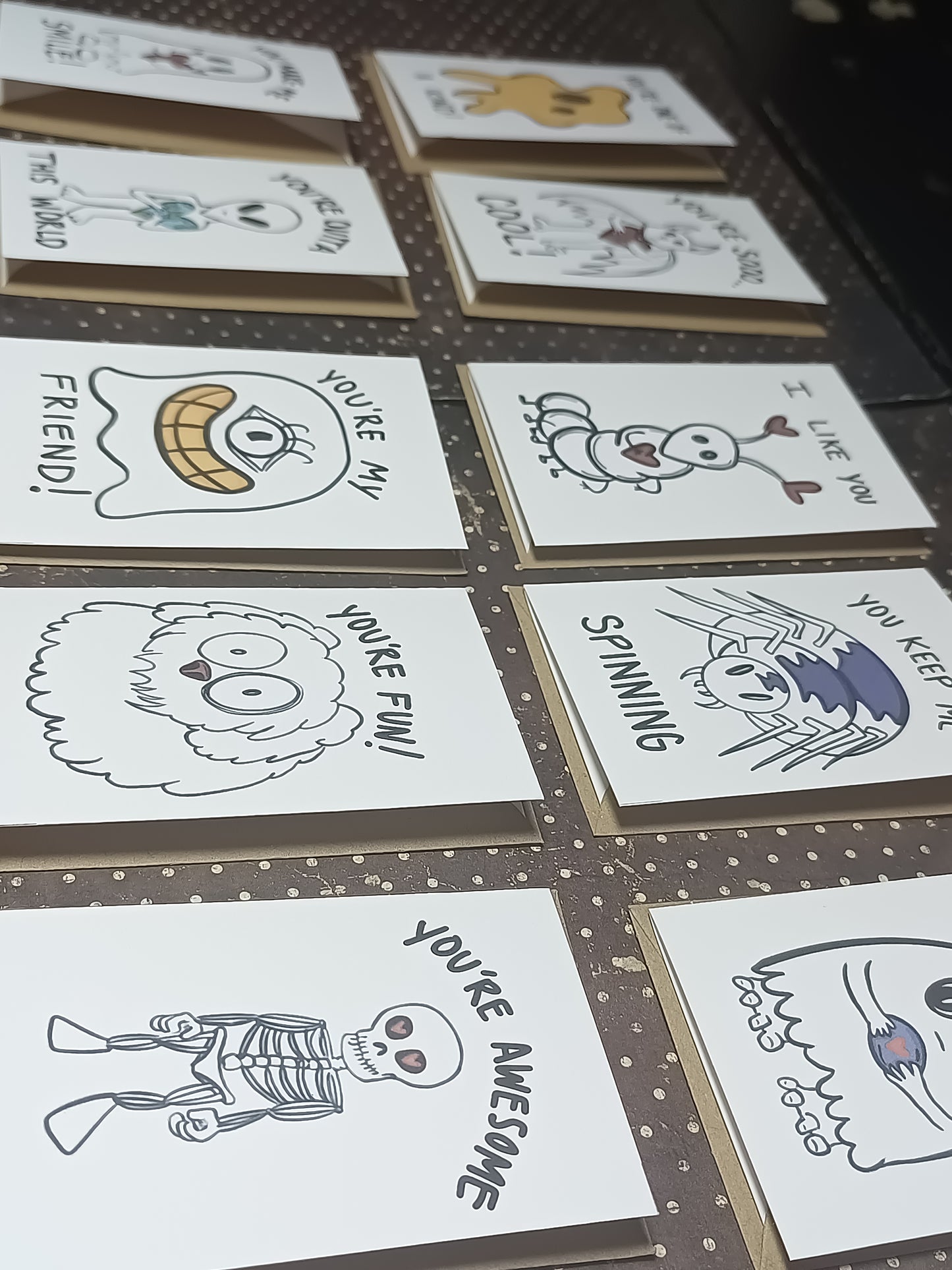 Sweetly Strange Mini Valentines – Kid-Friendly Card Set (10 Cards)