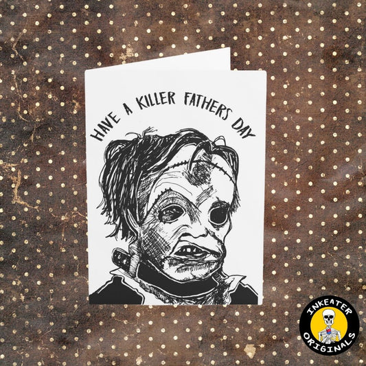 Chainsaw-Wielding Dad Card – Perfect for Father’s Day!