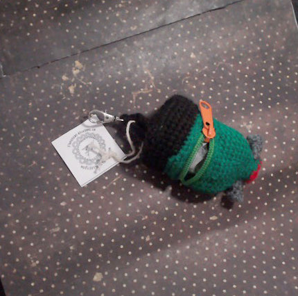 Frankenstein’s Monster Crocheted Zippered Pouch – Handmade & One of a Kind