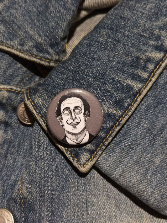Salvador Dali Zombie Pin – Spooky Gift for Art & Horror Lovers