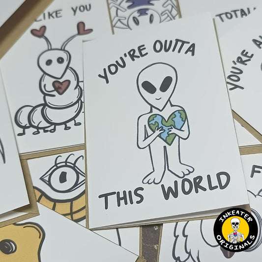 Sweetly Strange Mini Valentines – Kid-Friendly Card Set (10 Cards)