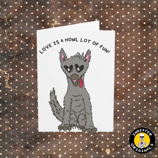 Werewolf Love Howls Card