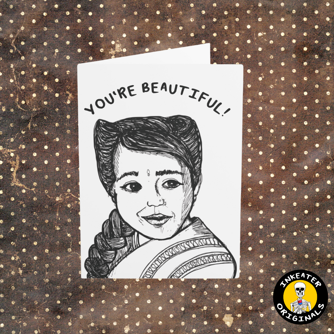 You're Beautiful - Ma Petit AHS Freakshow Encouragement Card