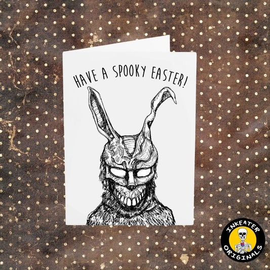 Have a Spooky Easter! Horror Easter Greeting Card ft. Frank the Rabbit
