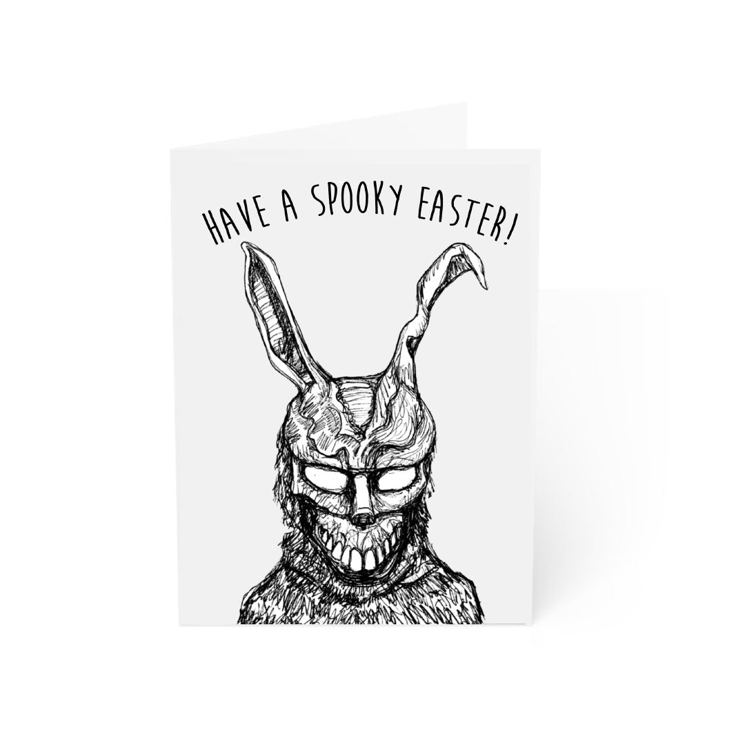 Have a Spooky Easter! Horror Easter Greeting Card ft. Frank the Rabbit