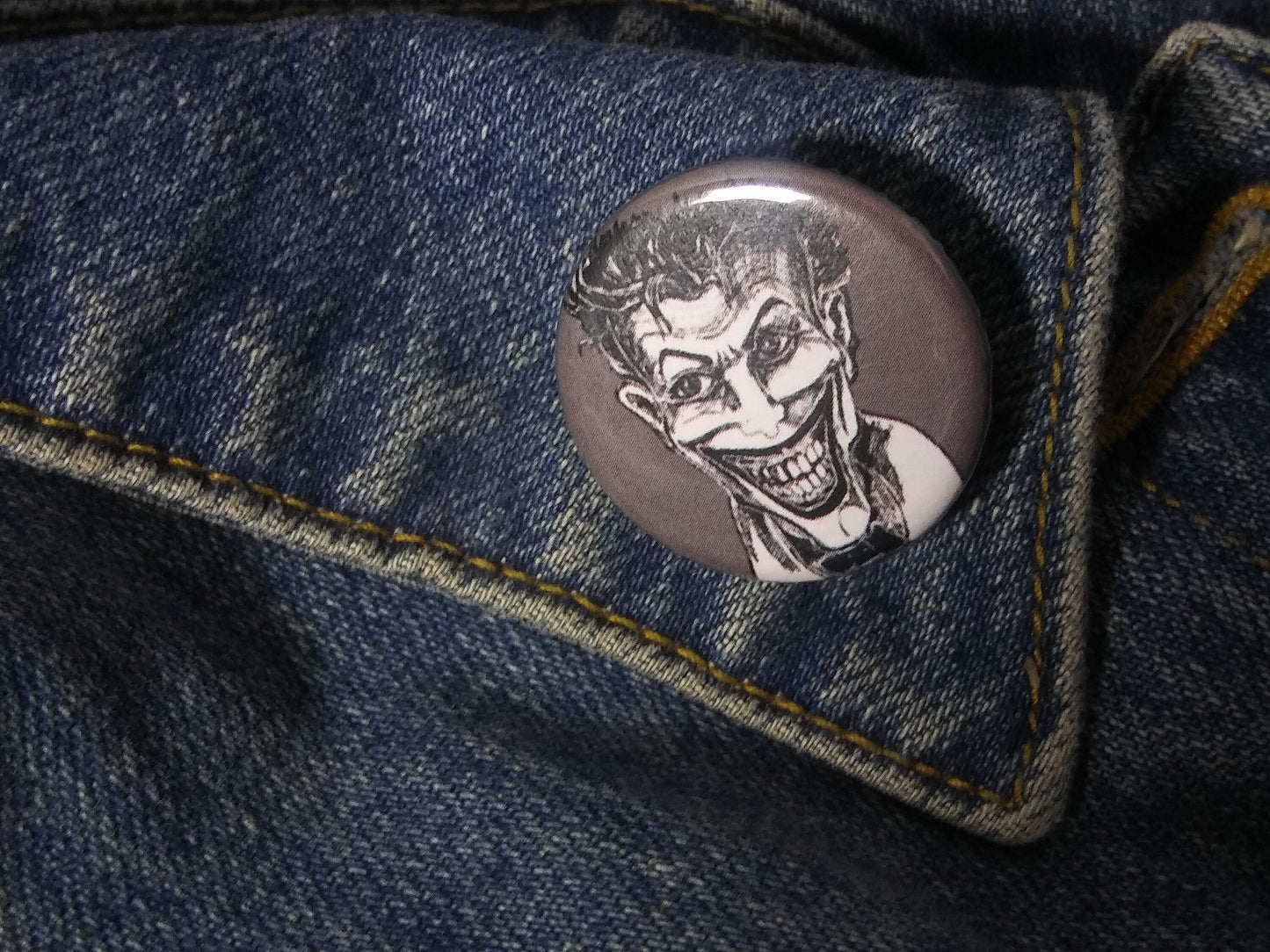 Creepy Cool: Joker Pinback Buttons - Perfect Batman presents for adults.