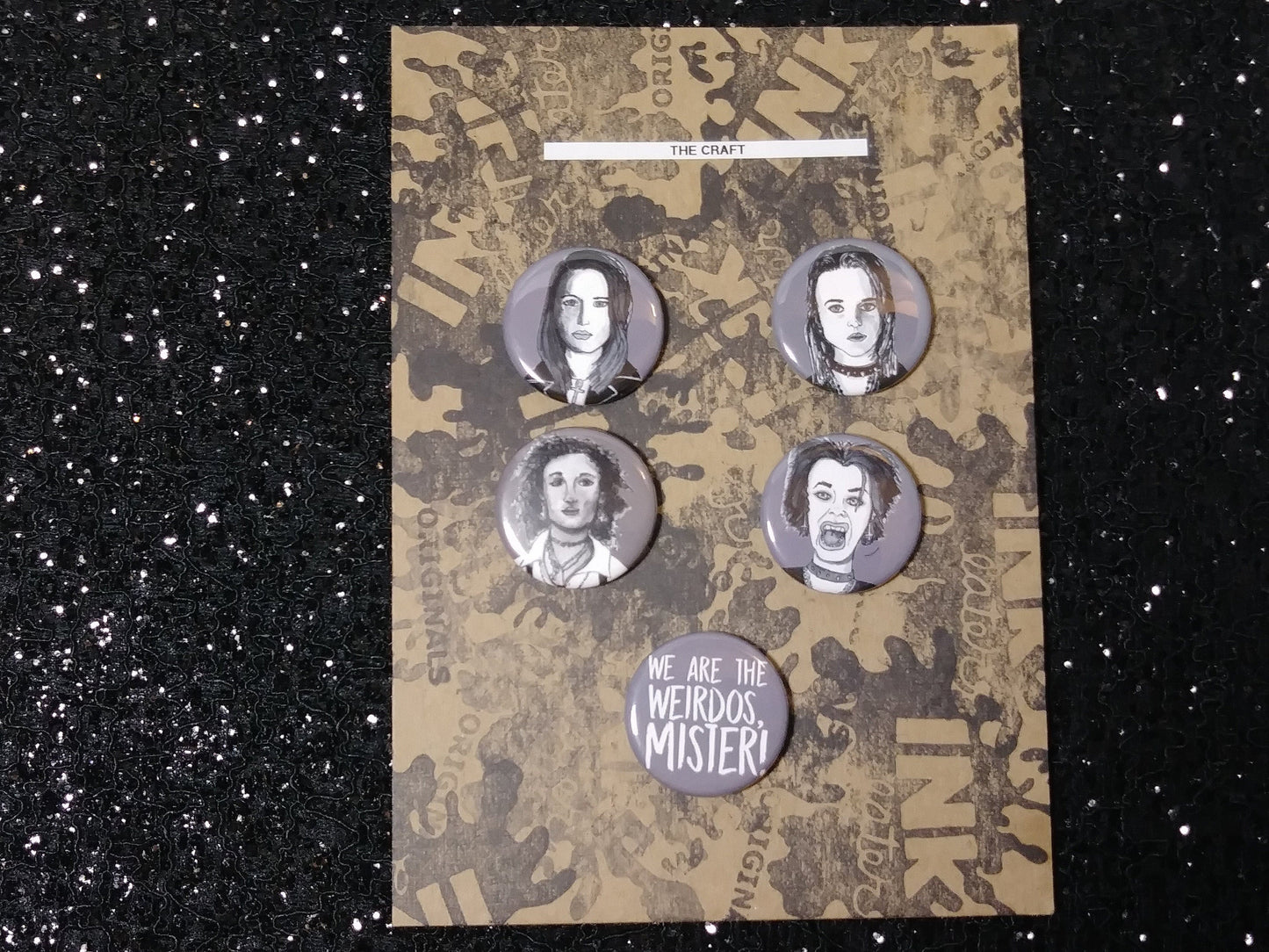 The Craft Witches Pinback Buttons: Perfect witchy gifts for her.