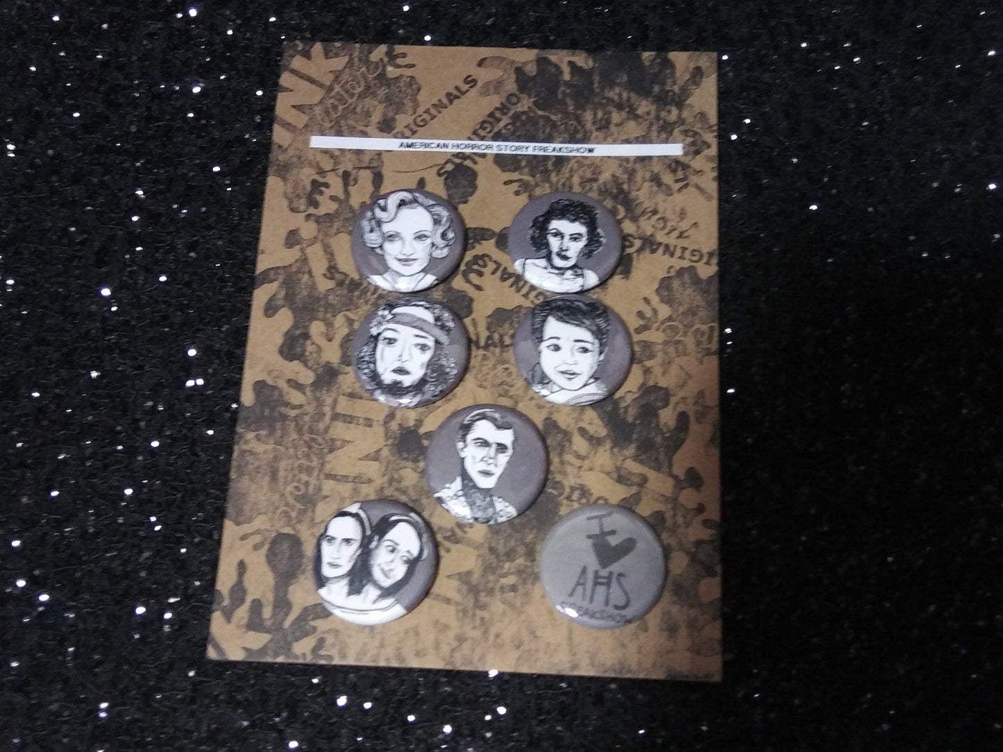 American Horror Story Freak Show Button Set - Creep-tastic Collectibles