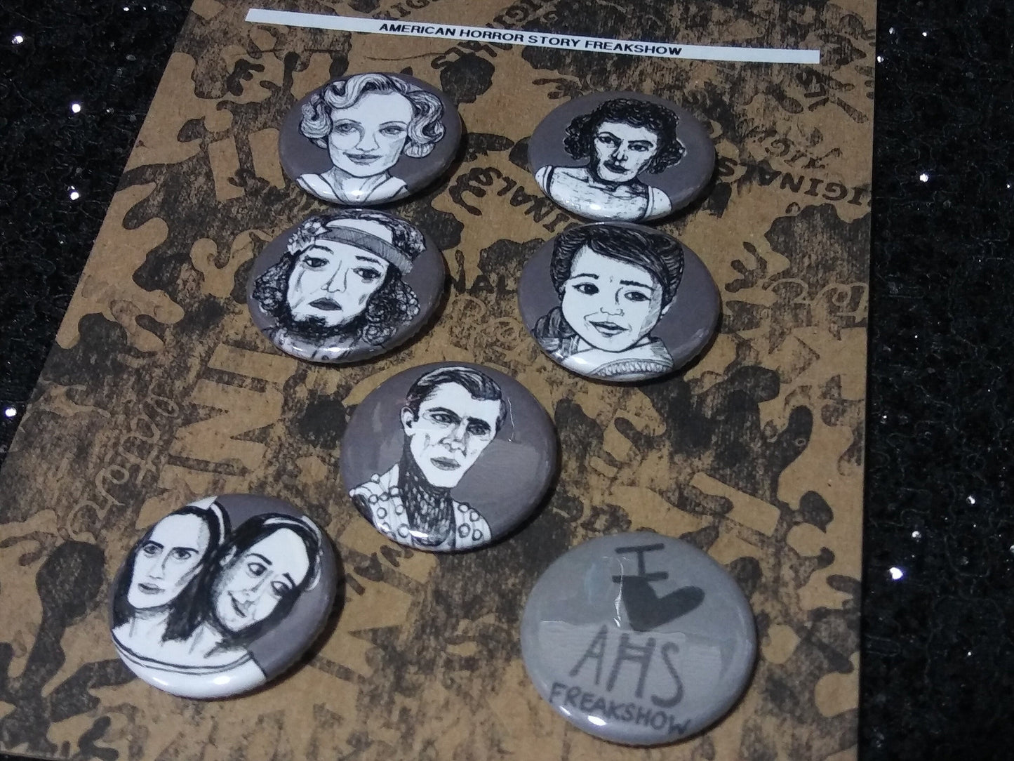 American Horror Story Freak Show Button Set - Creep-tastic Collectibles