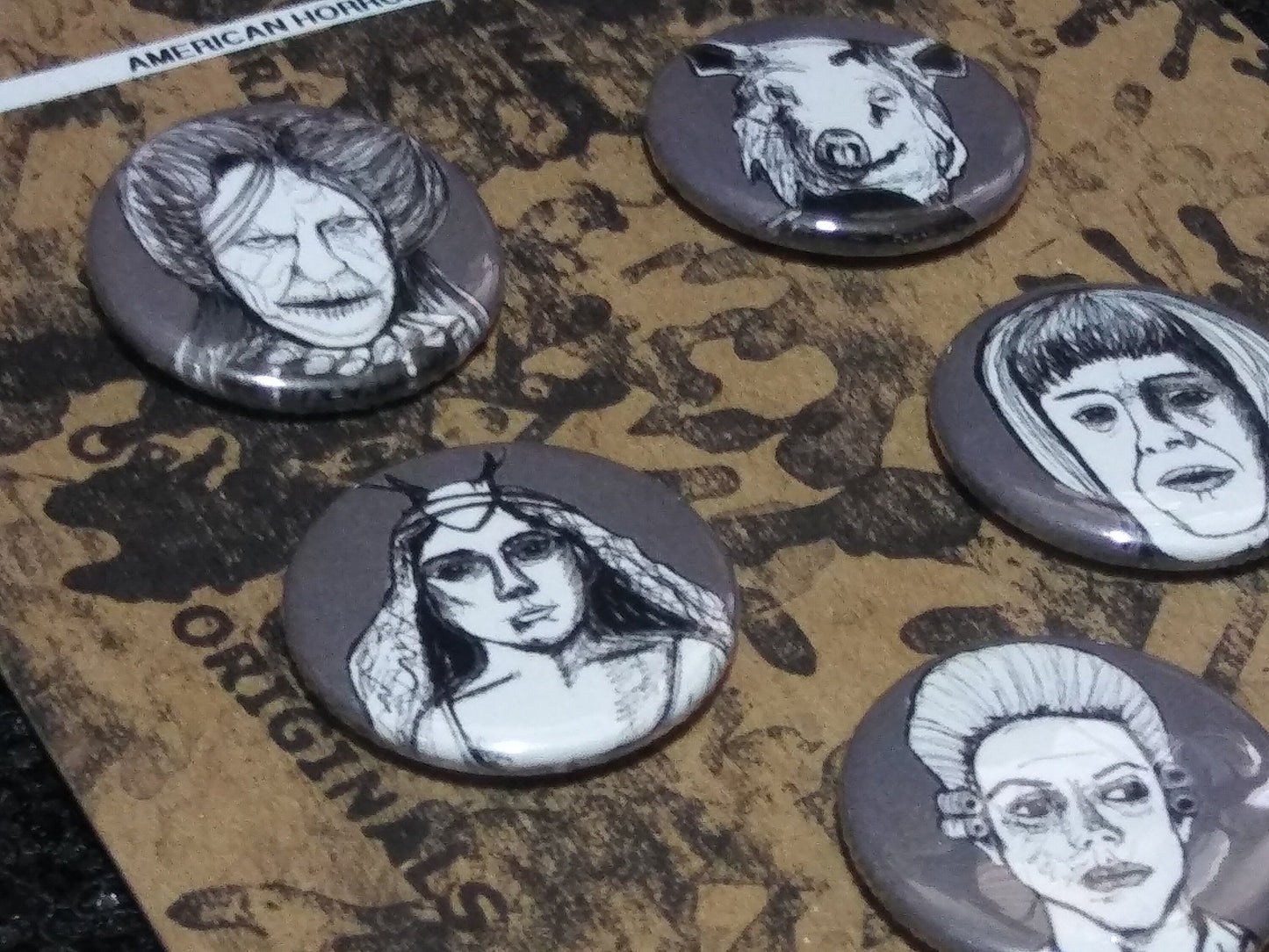 Embrace AHS Roanoke: Creepy Pin Set - Perfect American Horror Story Gift