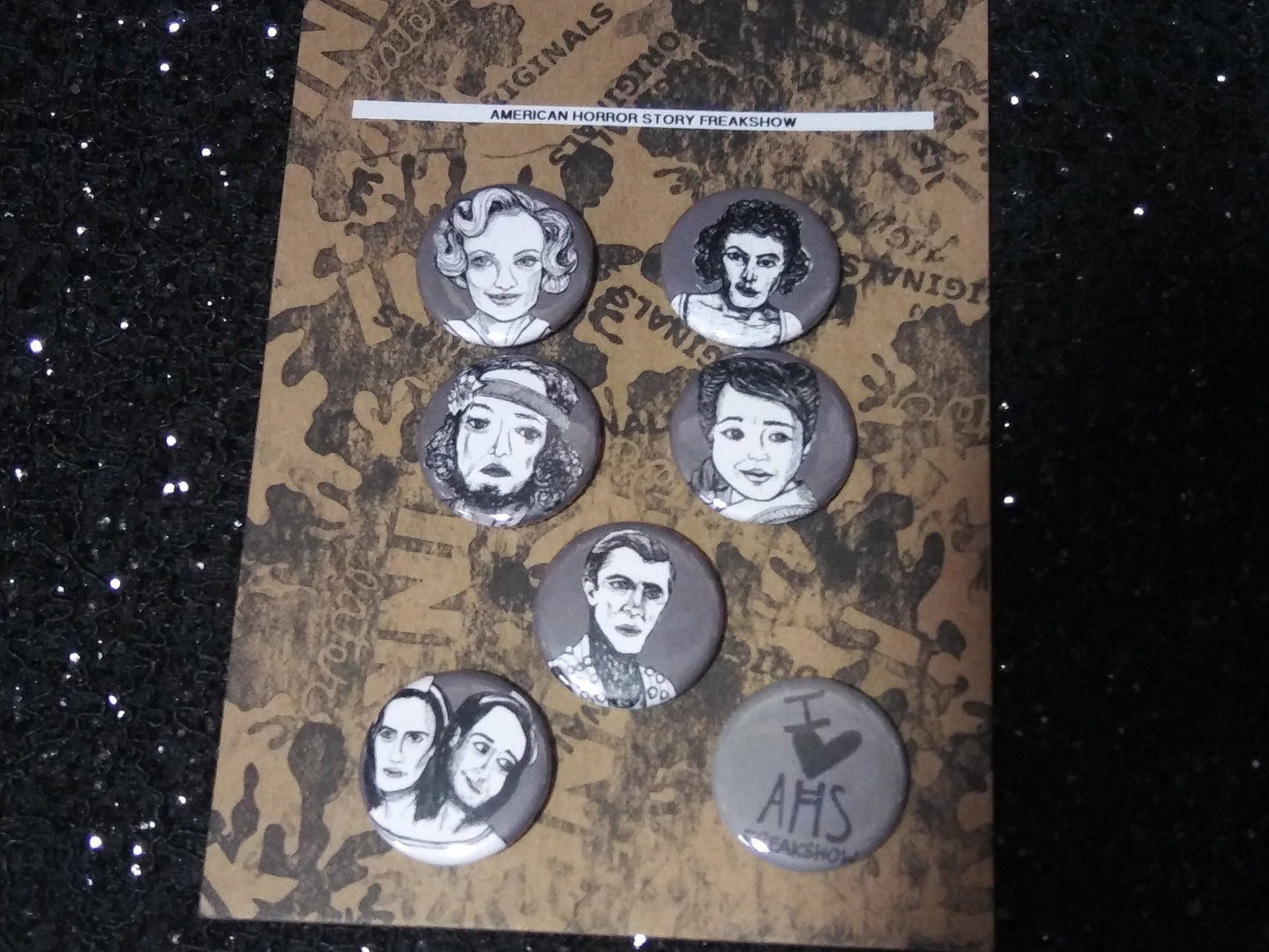 American Horror Story Freak Show Button Set - Creep-tastic Collectibles