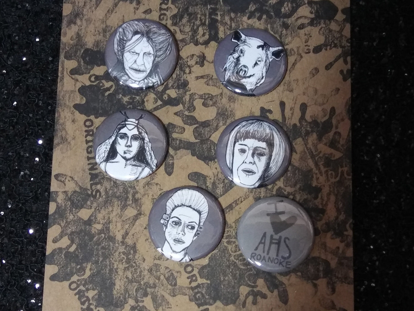 Embrace AHS Roanoke: Creepy Pin Set - Perfect American Horror Story Gift