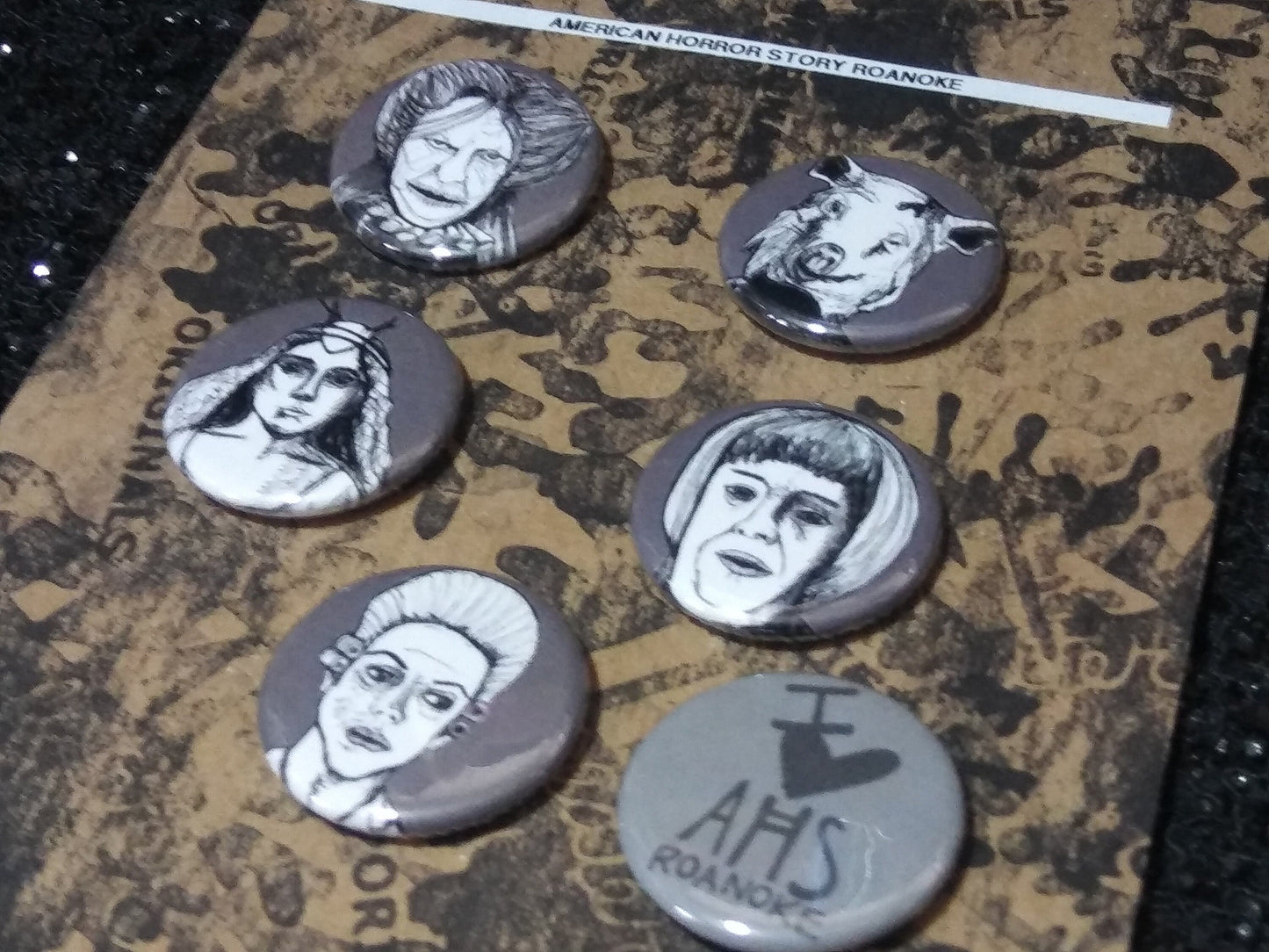 Embrace AHS Roanoke: Creepy Pin Set - Perfect American Horror Story Gift