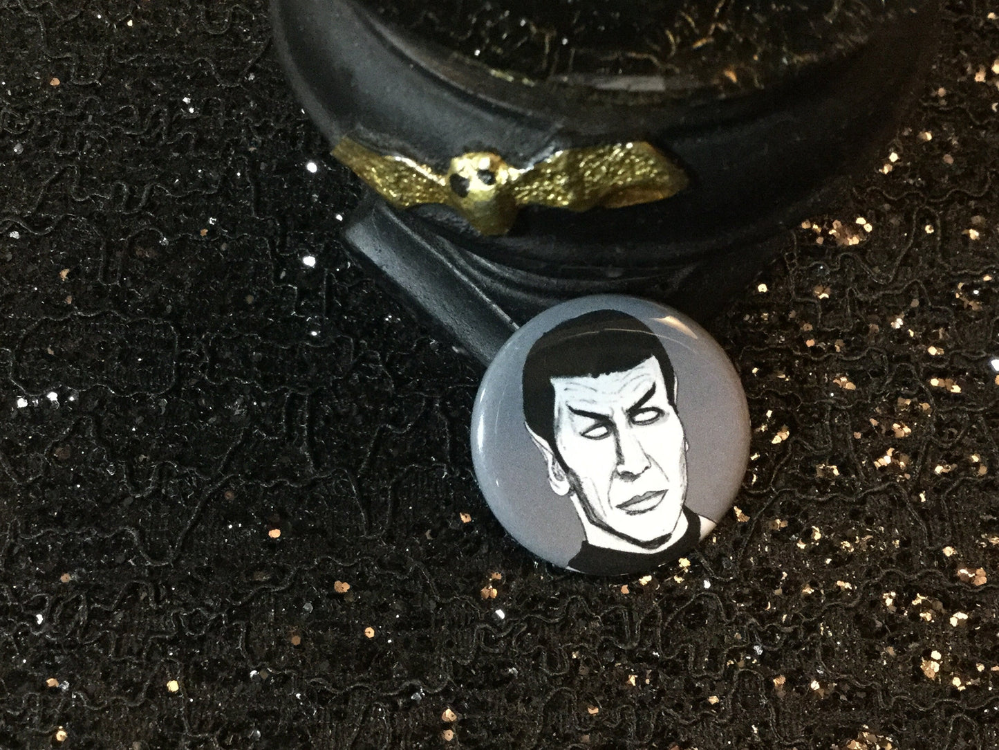 Spock Zombie Pinback Buttons - Quirky Horror Gifts!