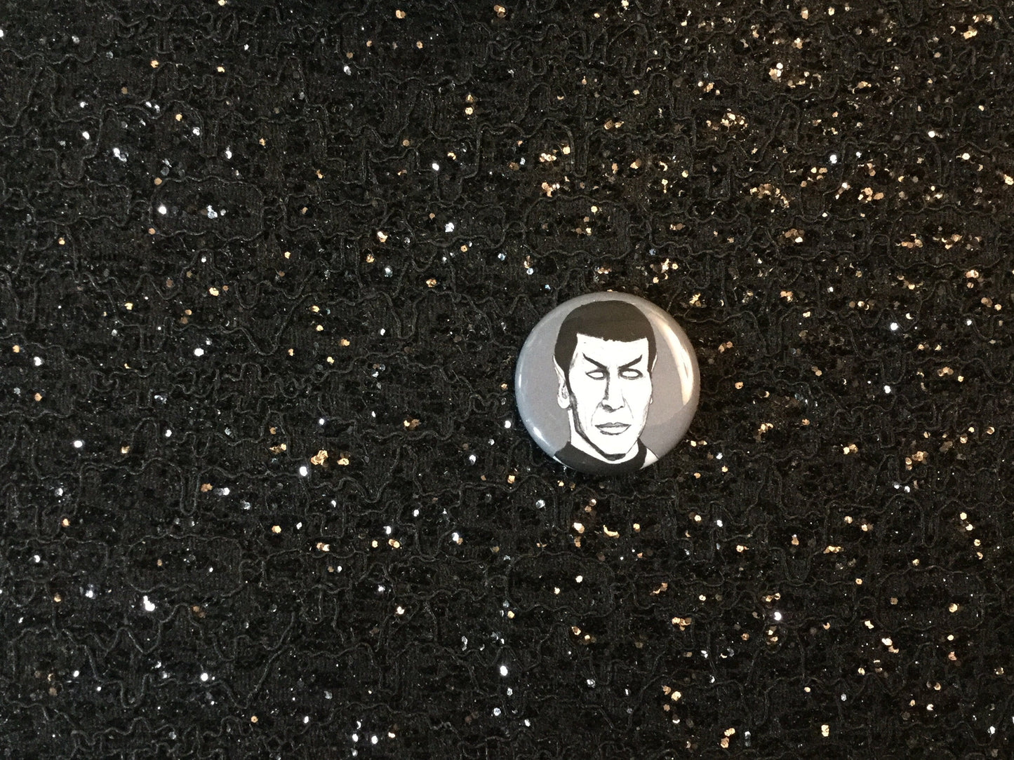 Spock Zombie Pinback Buttons - Quirky Horror Gifts!