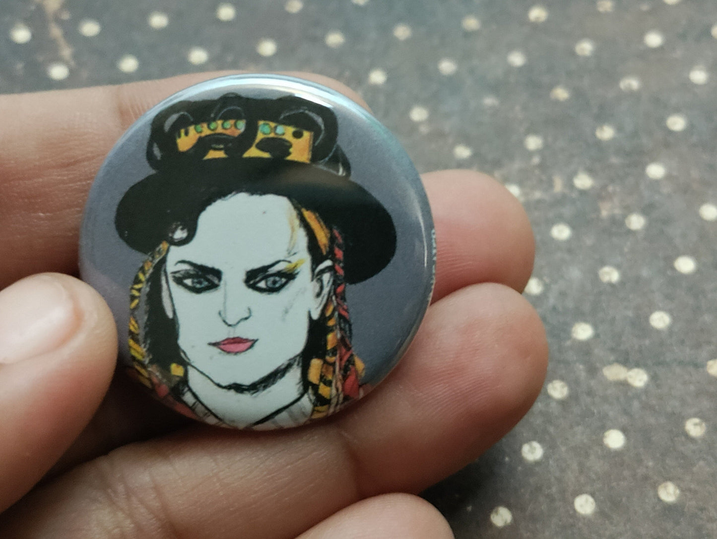Boy George Culture Club Button: Embrace the 80s Music Magic!
