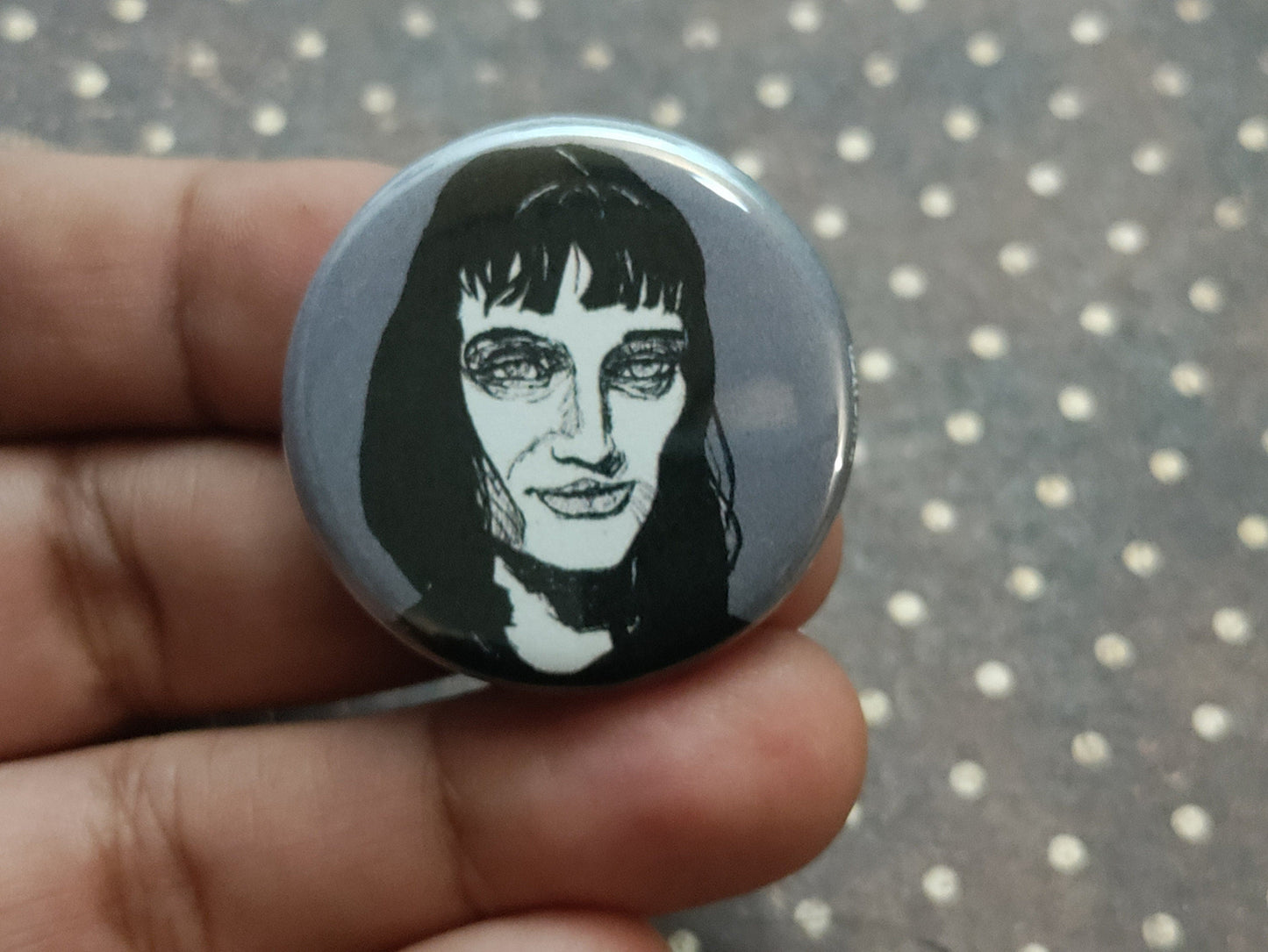 Mia Wallace Pulp Fiction Pinback Button - Iconic Horror Gift for Fans