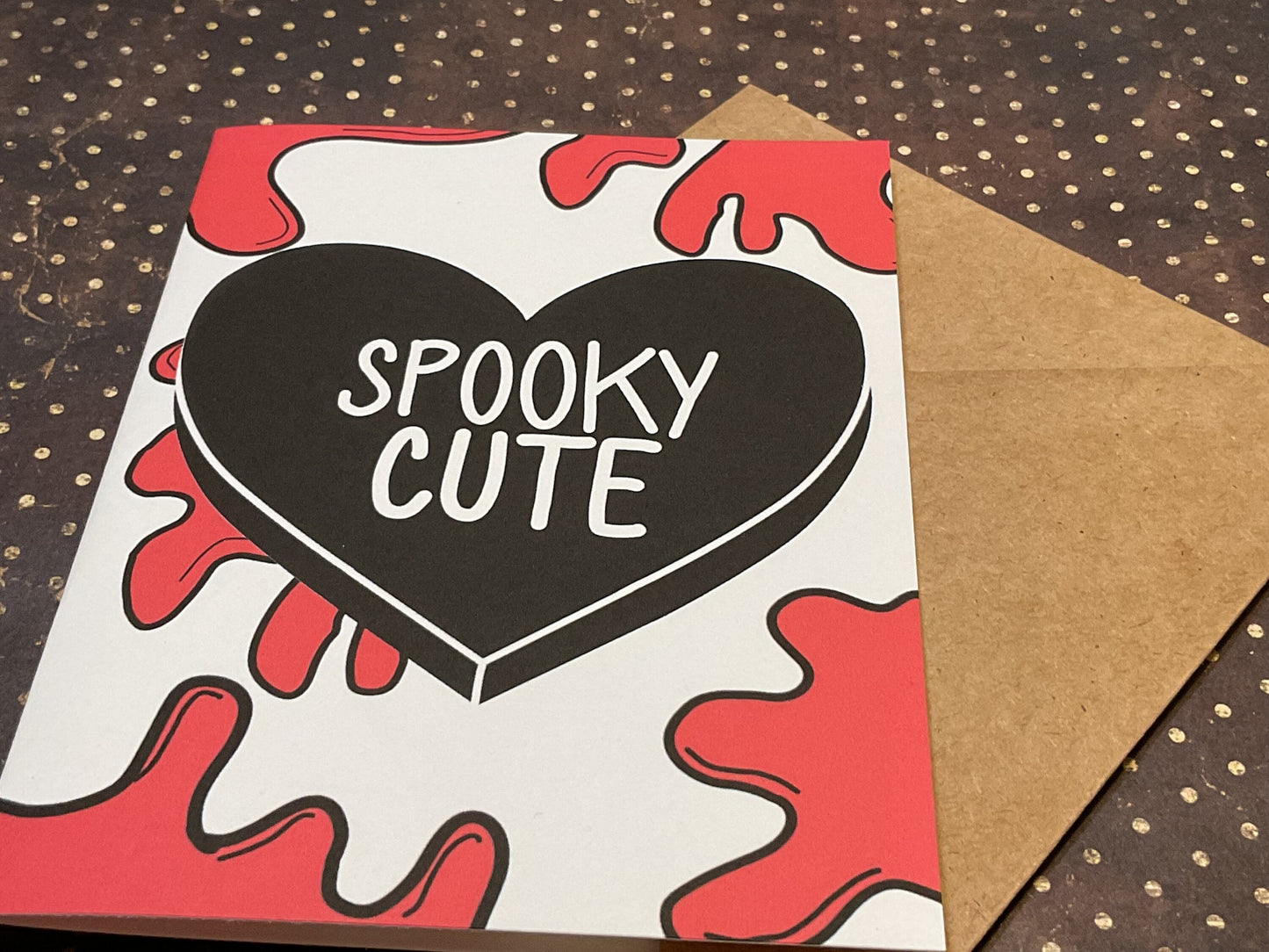 Spooky Cute Horror Card – Unique Anniversary Gift for Fans