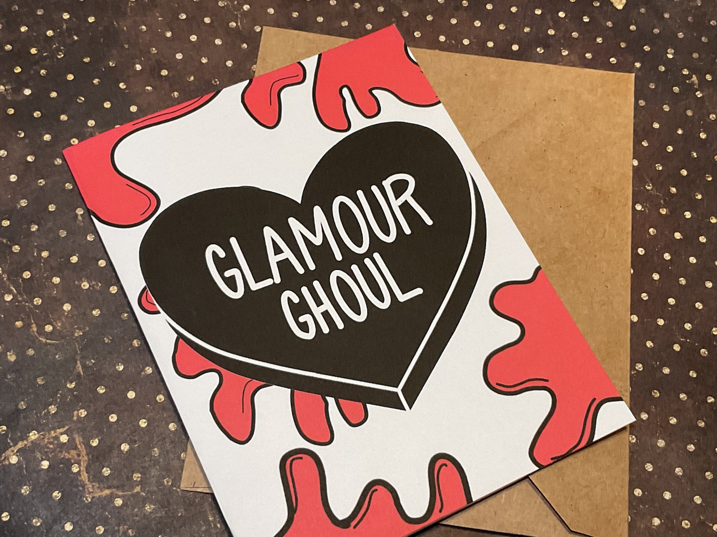 Glamour Ghoul Horror Card – Spooky Anniversary for Horror Fans