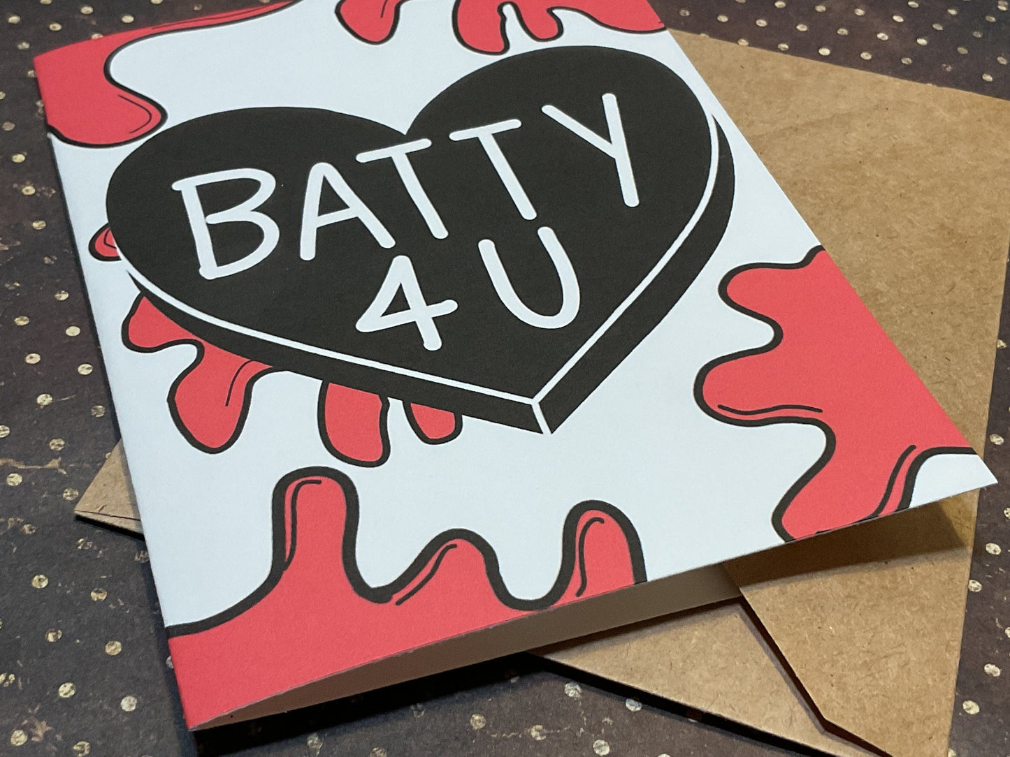 Batty 4 U Horror Card – Spooky Anniversary Gift for Horror Fans