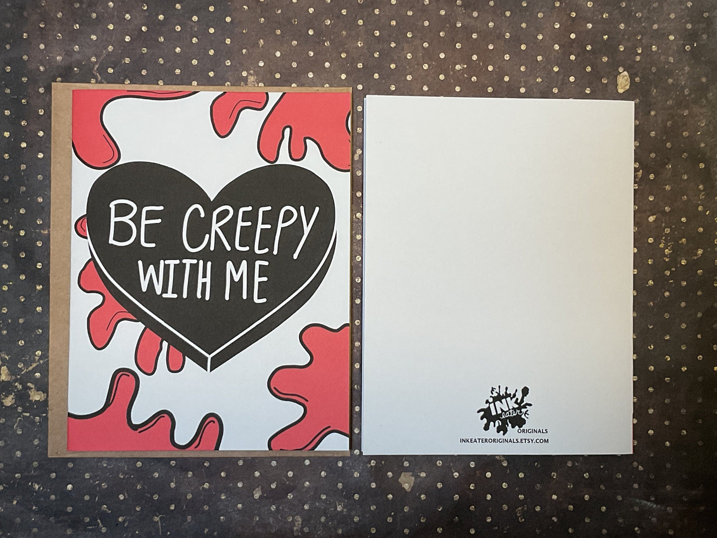 Creepy Horror Candy Hearts Card – Anniversary for Horror Fans