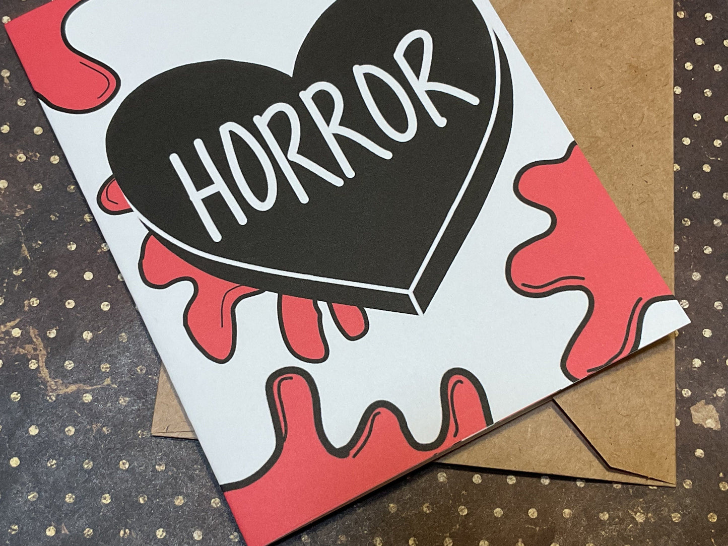 Sinister Sweetness Horror Card – Spooky Anniversary Gift