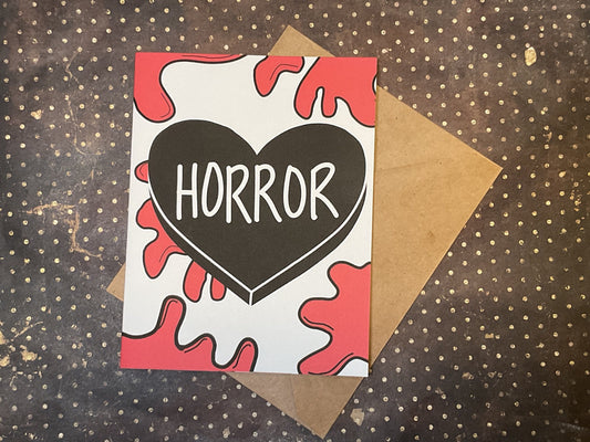 Sinister Sweetness Horror Card – Spooky Anniversary Gift