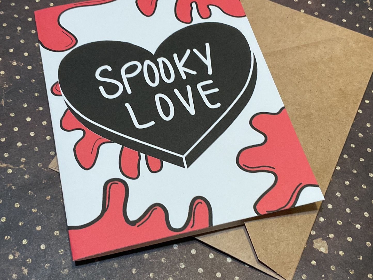 Spooky Love Horror Card – Unique Anniversary Gift for Fans