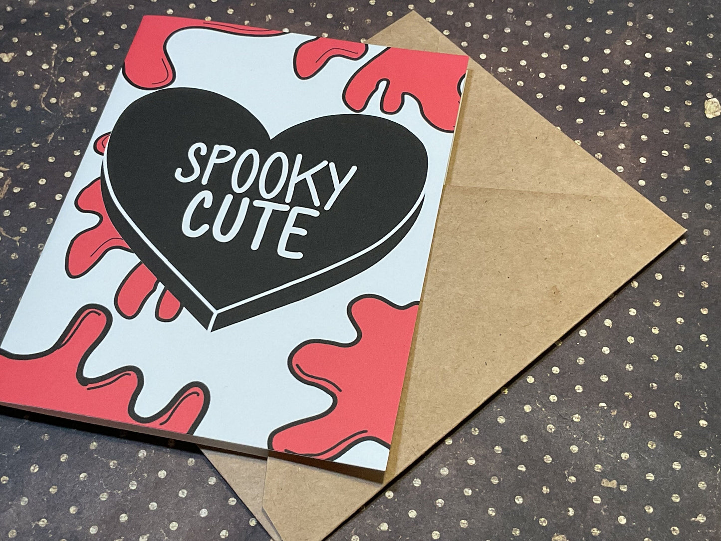 Spooky Cute Horror Card – Unique Anniversary Gift for Fans