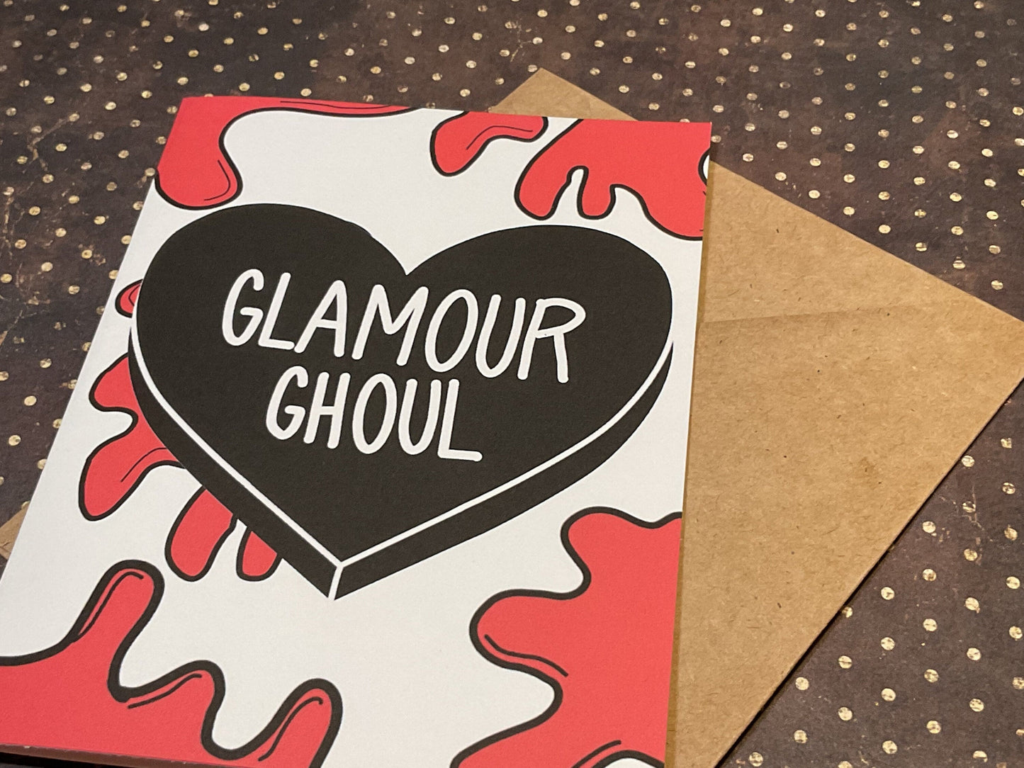Glamour Ghoul Horror Card – Spooky Anniversary for Horror Fans