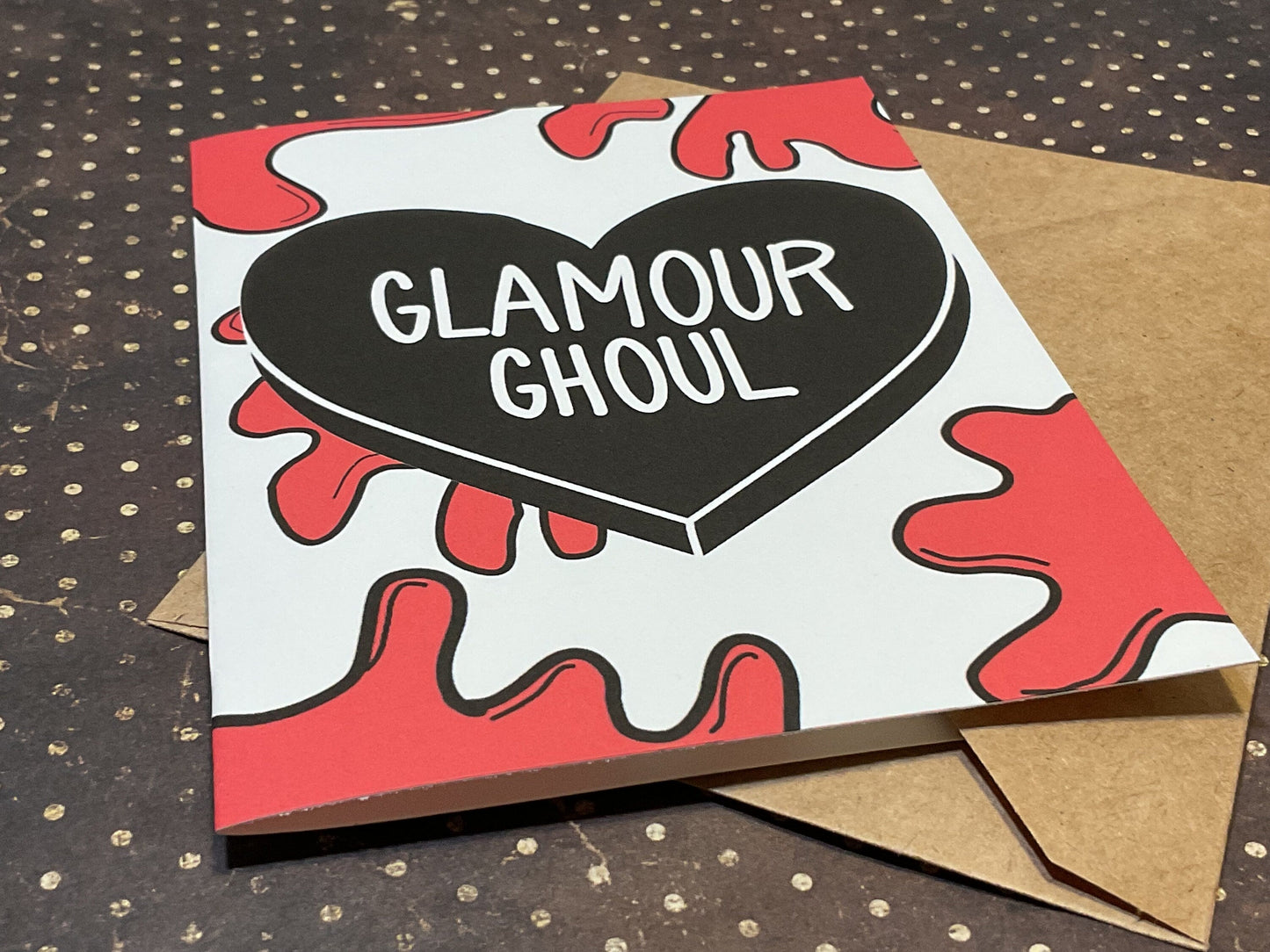 Glamour Ghoul Horror Card – Spooky Anniversary for Horror Fans