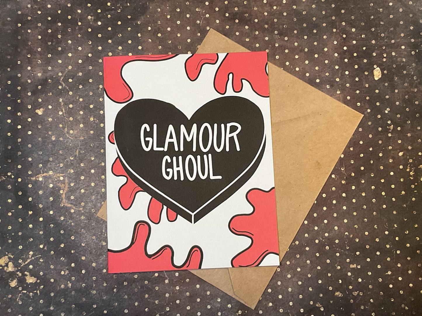 Glamour Ghoul Horror Card – Spooky Anniversary for Horror Fans