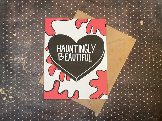 Hauntingly Beautiful Horror Card – Spooky Anniversary Gift