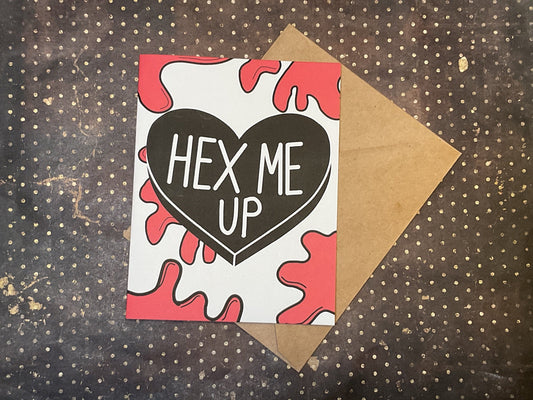 Hex Me Up Horror Card – Spooky Anniversary for Horror Fans