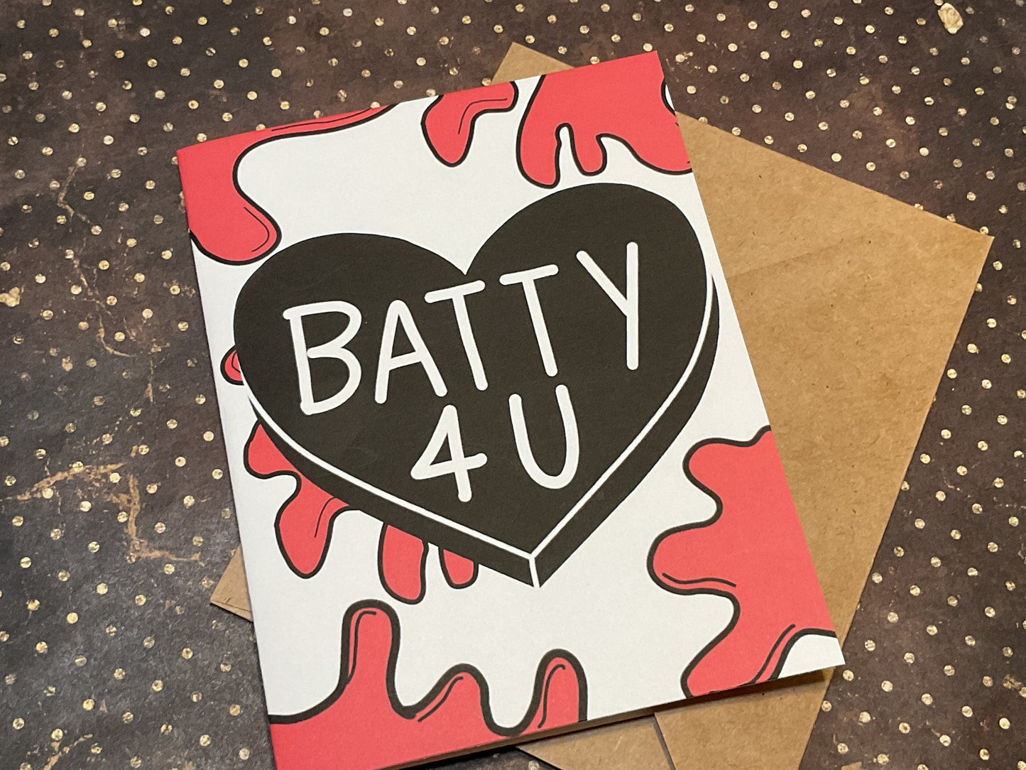 Batty 4 U Horror Card – Spooky Anniversary Gift for Horror Fans
