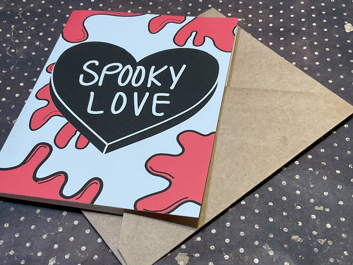 Spooky Love Horror Card – Unique Anniversary Gift for Fans