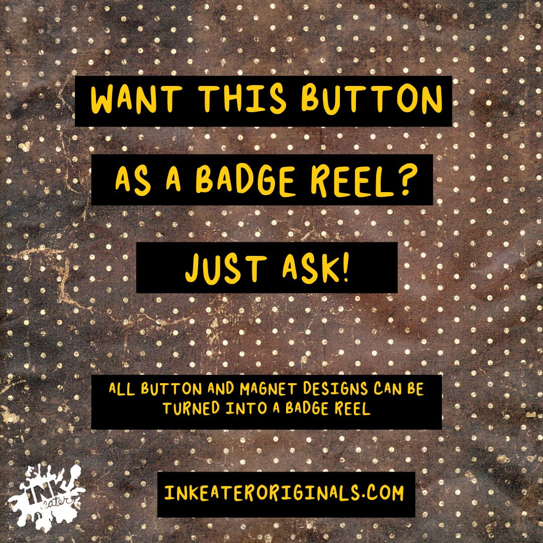 Ginger Fitzgerald Pin | Ginger Snaps Horror Button | Women in Horror Collectible